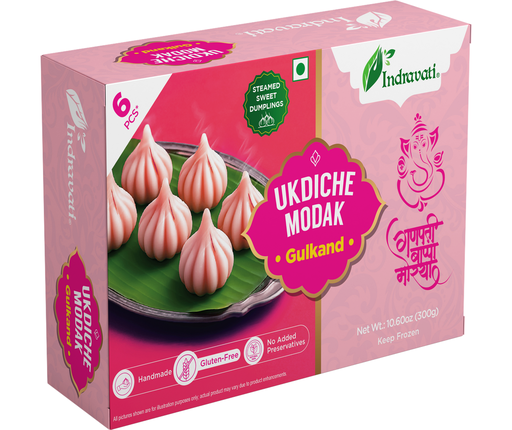[FIND:SWT:42324M2] - S124 S124 Ukdiche Modak - Gulkand - [300g (6pcsx50g/pc)]