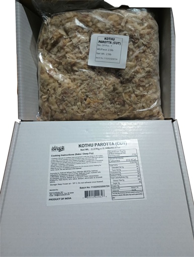 [FARF:BRD:11203P4] VPK Kothu Parotta (Cut) Foodservice Pack