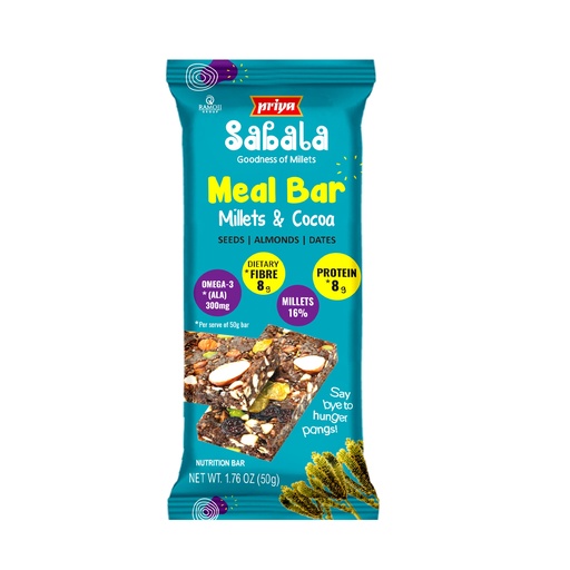 [DPRY:CHO:67606M2] Millet & Cocoa (Protein Meal Bar)