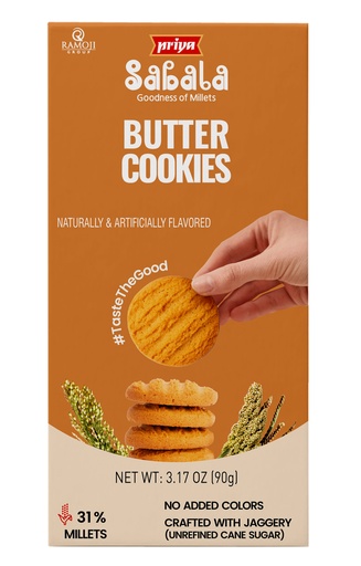 [DPRY:BIS:67602B1] - Butter Cookies (Millet Jaggery) - [90g]