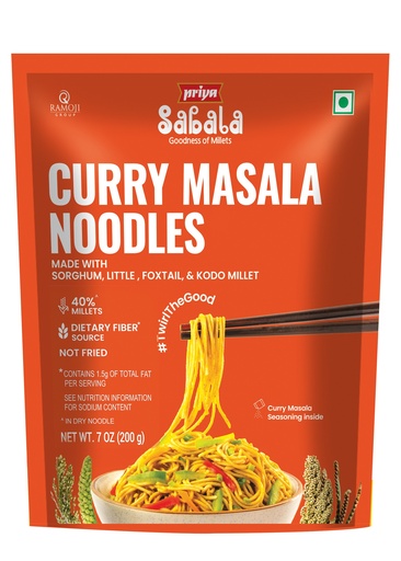 [DPRY:NDL:67607C2] - Curry Masala (Millet Noodles) - [200g]