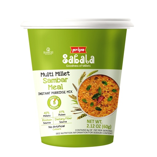 [DPRY:RTE:67613S1] Multi Millet Sambar Meal (Cup Porridge Mix)