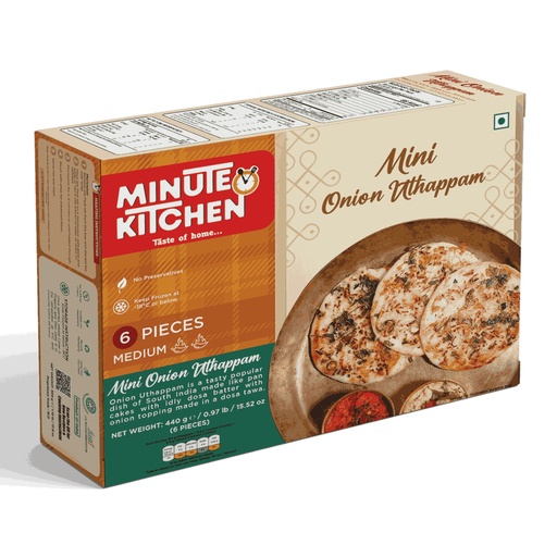 [FMIK:SNK:60206U1] Mini Onion Uthappam + Chutney