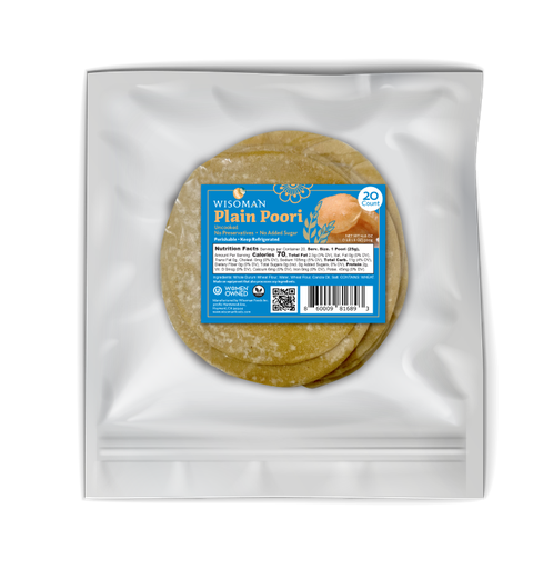 [CWSN:BRD:90302P1] - Plain Poori - [500g (20pcsx25g/pc)]