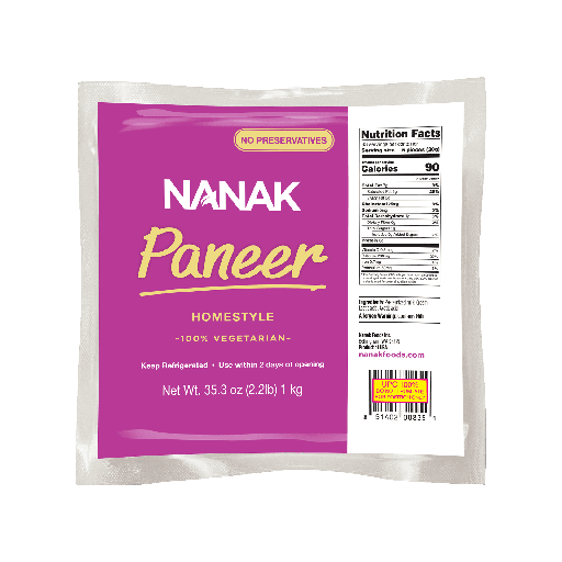 [CNNK:PNR:62502P8] - Homestyle Paneer - [2.2lb]